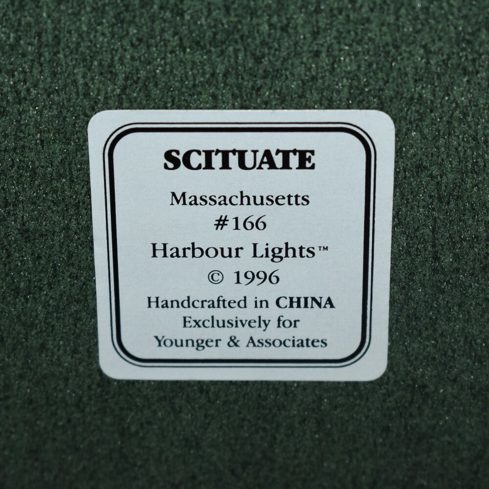 1996 Harbour Lights Scituate Mass #166 Rare Limited Edition #6571 Boxed & COA - Picture 11 of 12